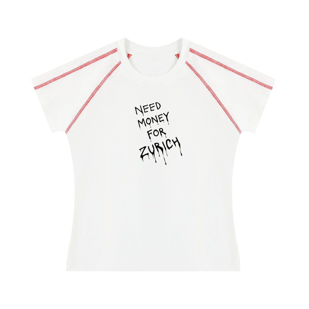 Women's Contrast Stitch Raglan T-Shirt
