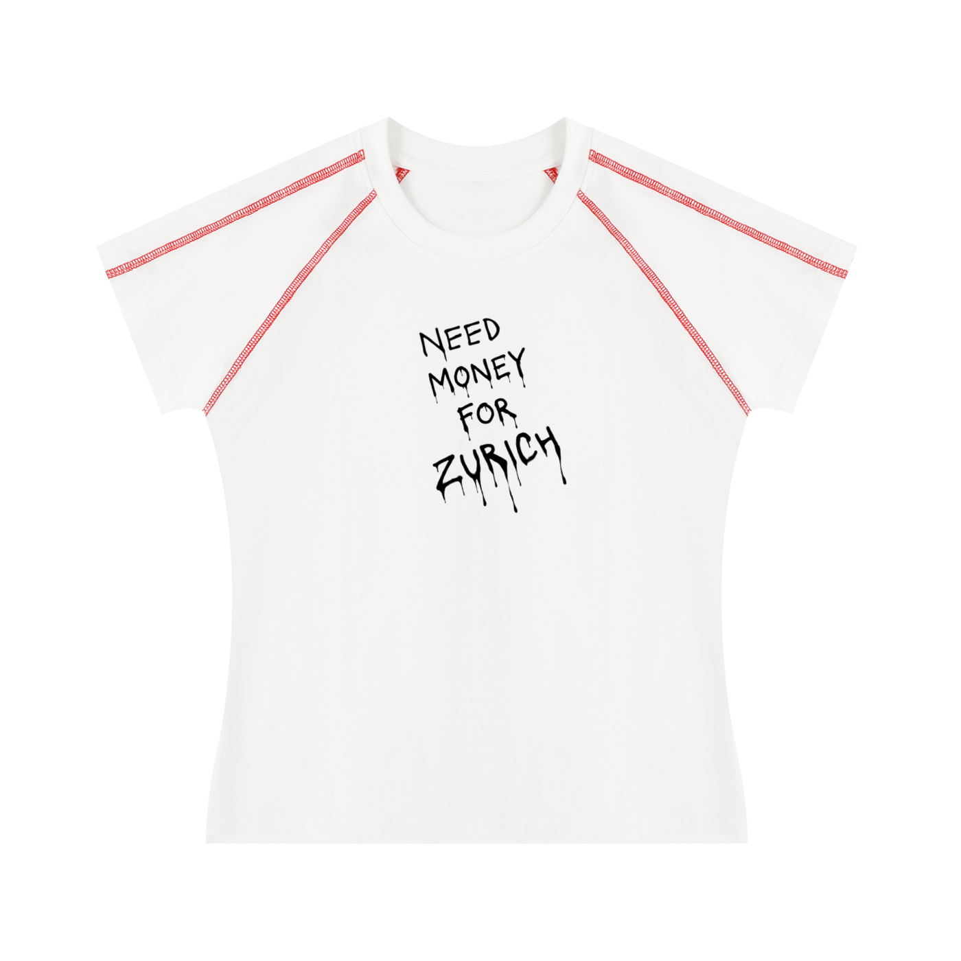 Women's Contrast Stitch Raglan T-Shirt