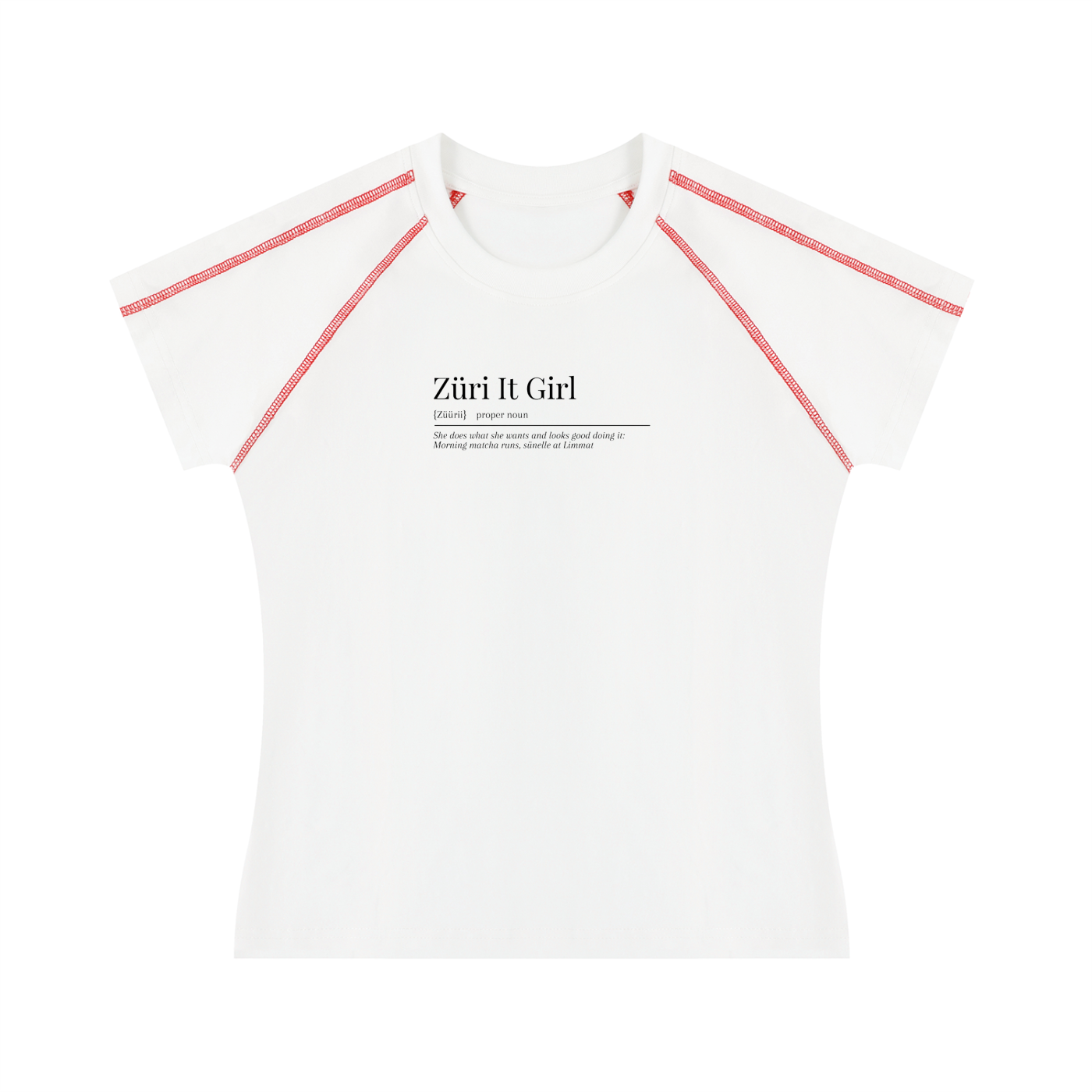 Women's Contrast Stitch Raglan T-Shirt