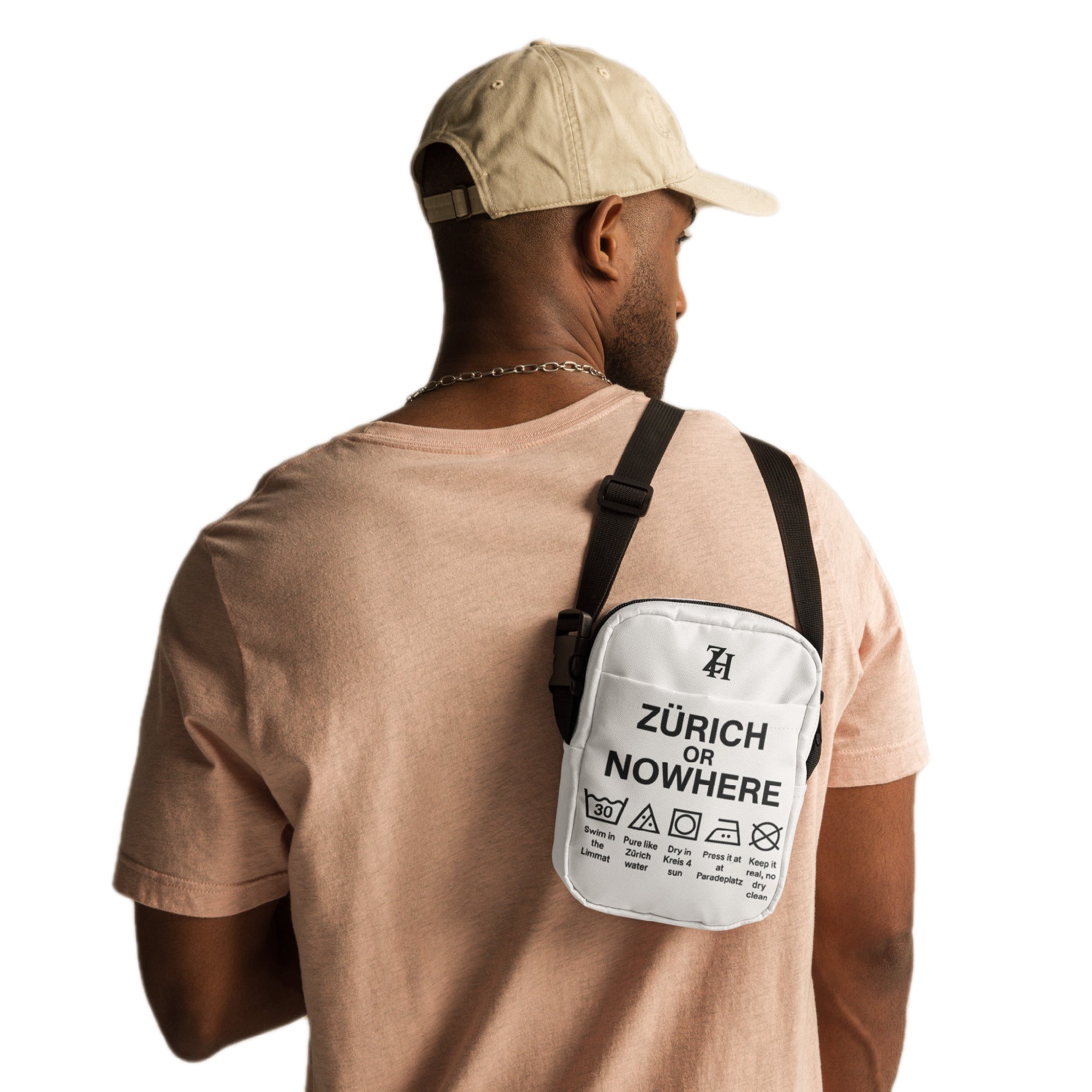 Zürich or Nowhere Care Label Crossbody Bag