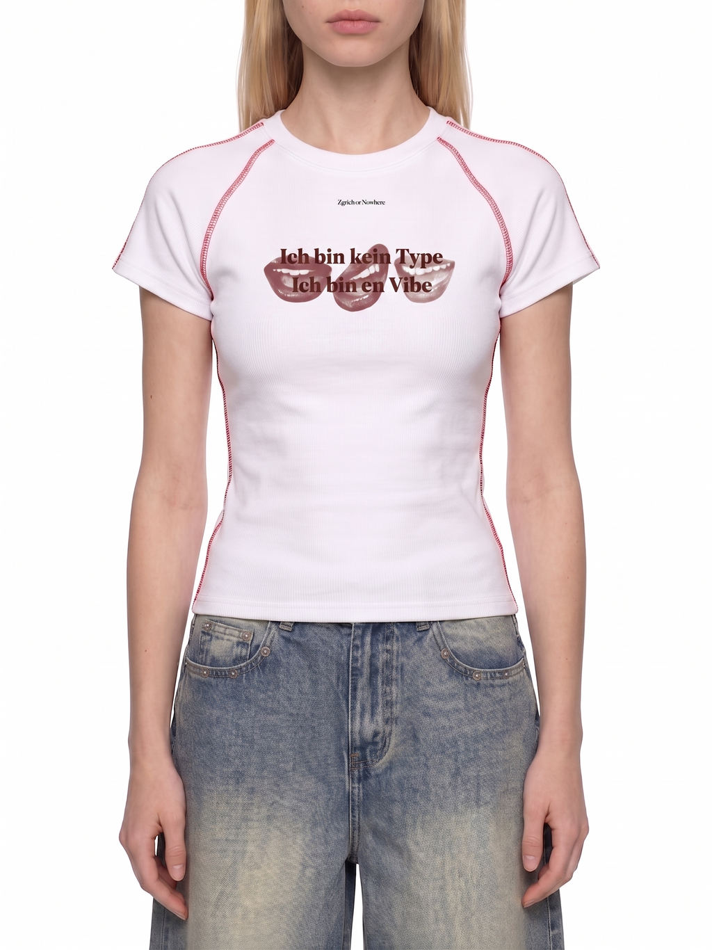 Women's Contrast Stitch Raglan T-Shirt