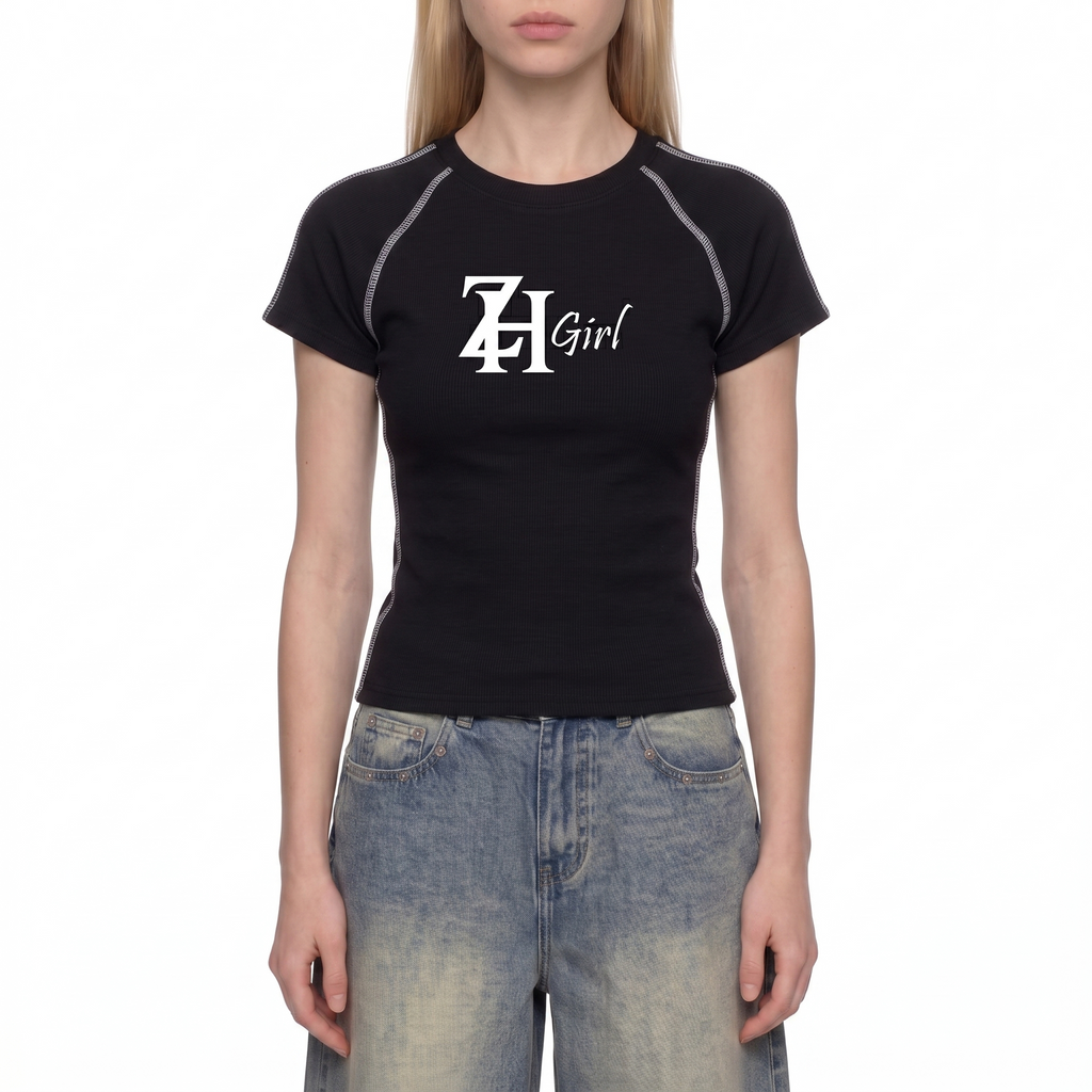 Women's Contrast Stitch Raglan T-Shirt