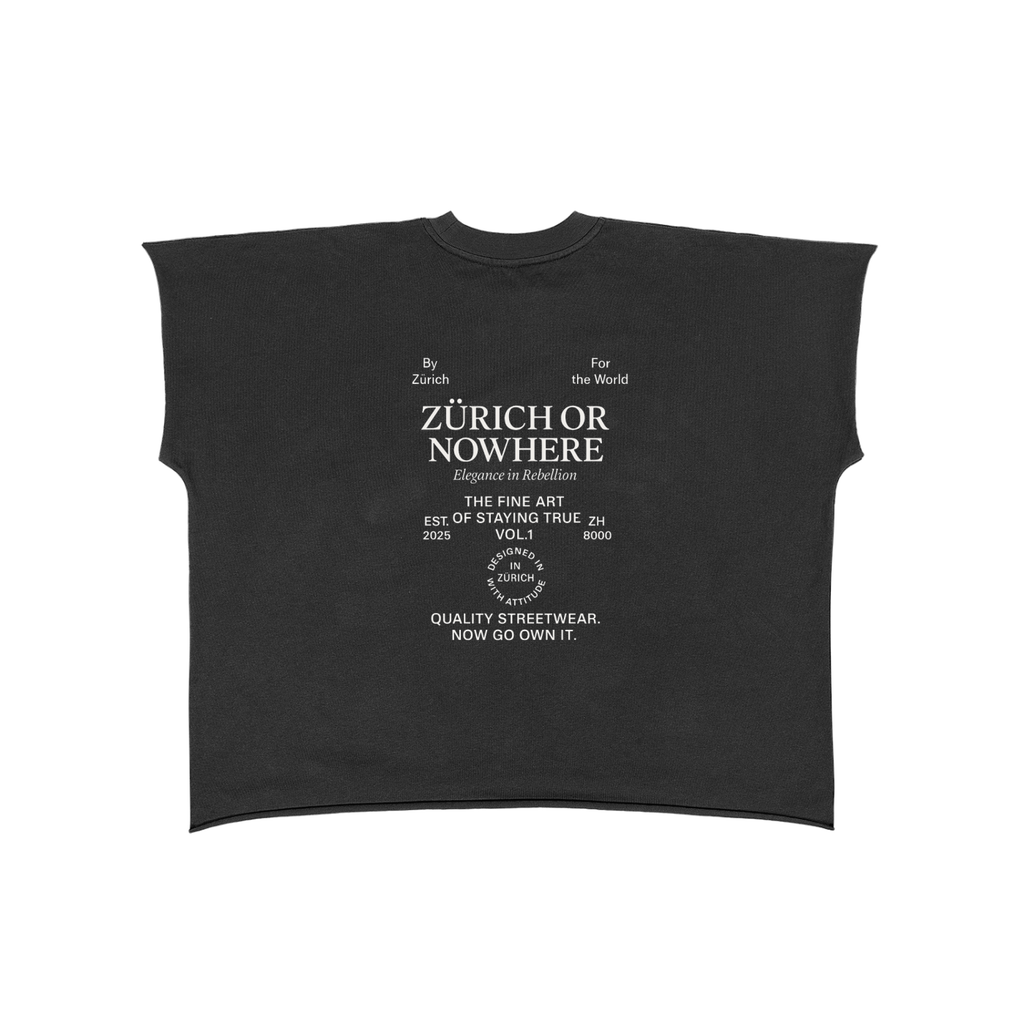 Raw Edge Boxy Non-Shrink T-Shirt