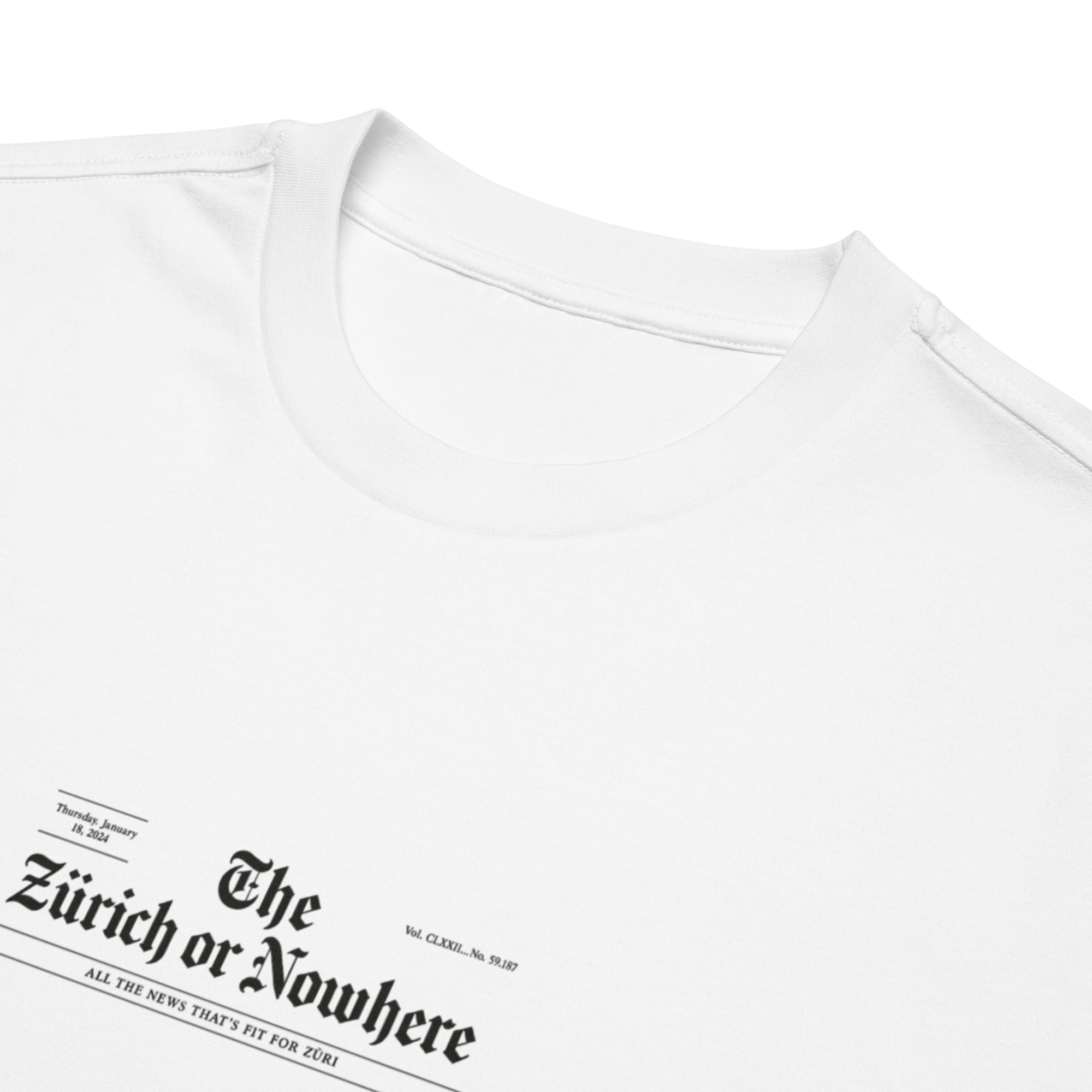 Zürich or Nowhere – Newspaper Edition Tee